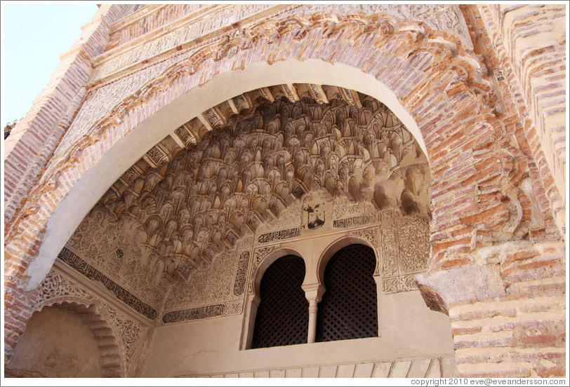 Entrance archway. Corral del Carbon (Coal House). City center.