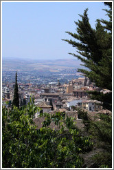 Central Granada viewed from Camino del Sacromonte.