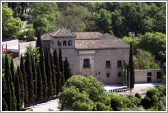 Palacio de los C?va (16th century), viewed from the Alhambra.  City center.