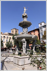 Fuente de los Gigantes (Fountain of the Giants), a 17th century fountain. Plaza de Bib-Rambla, city center.