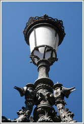 Lamppost detail, Plaza de Bib-Rambla, city center.