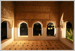 View from the mirador at night, Palacio de Generalife.