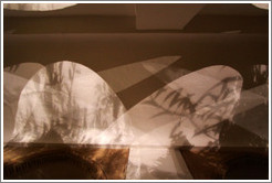 Shadows on the ceiling of the mirador at night, Palacio de Generalife.