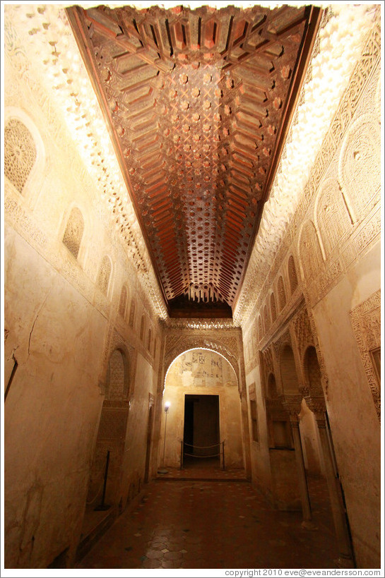 Ceiling, Sala Regia (Regal Hall), Palacio de Generalife.