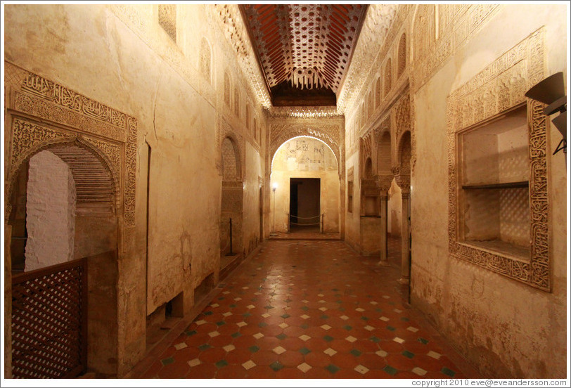 Ceiling, Sala Regia (Regal Hall), Palacio de Generalife.