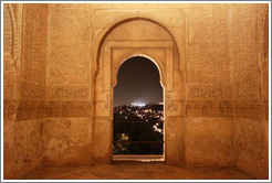 Torre de Ismail (Tower of Ismail) at night, Palacio de Generalife.