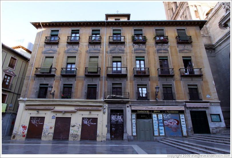 Late 16th century house near Granada Cathedral.  City center.