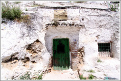 Door of a cave house.  Camino del Sacromonte.