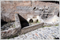 Outdoor bins, where olives were initially dropped off.  15th century Moorish olive oil mill, used by the town of Nig?elas until 1920.