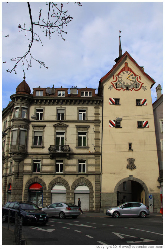 Oberator, a tower on the wall of Old Town, Chur.