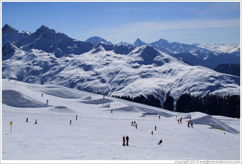 Jakobshorn, a skiing region of the Davos Klosters Mountains.