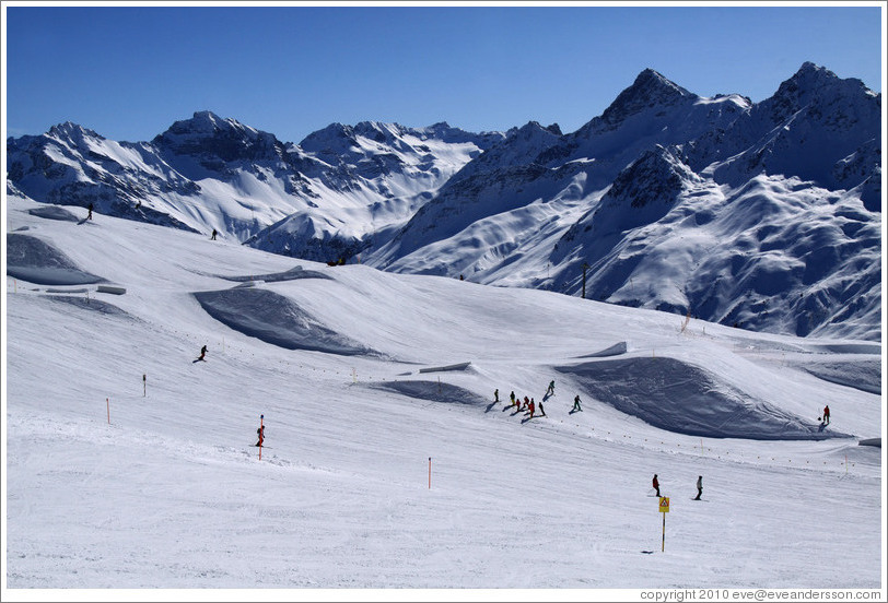 Jakobshorn, a skiing region of the Davos Klosters Mountains.