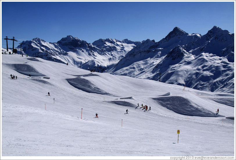 Jakobshorn, a skiing region of the Davos Klosters Mountains.