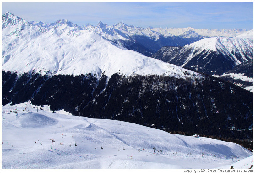 Jakobshorn, a skiing region of the Davos Klosters Mountains.