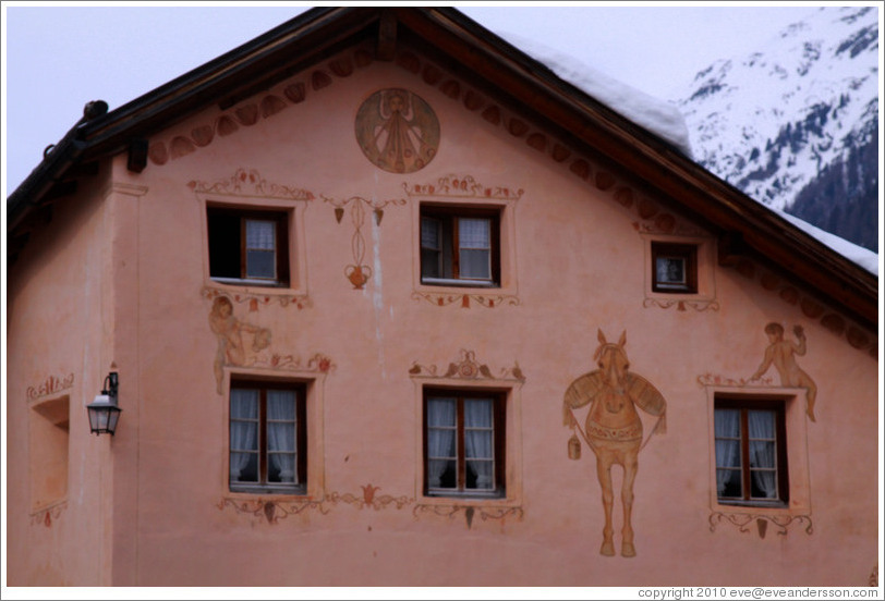 Detail, Romansh building.