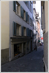 Narrow street off of Oberdorfstrasse.  Altstadt (Old Town).