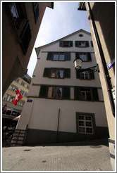 Intersection of Pfalzgasse and Wohllebgasse.  Altstadt (Old Town).