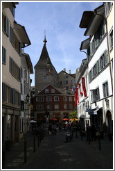 Intersection of Rindermarkt, Spiegelgasse, and Neumarkt.  Altstadt (Old Town).