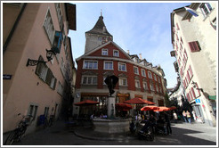 Intersection of Rindermarkt, Spiegelgasse, and Neumarkt.  Altstadt (Old Town).