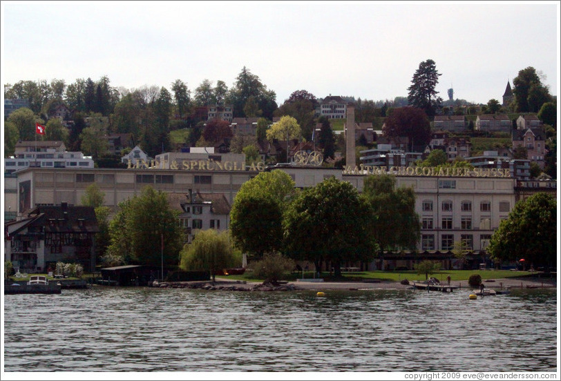 Lindt factory on Z?richsee (Lake Z?rich).