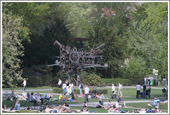 Metal sculpture in Z?richhorn Park.