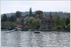 Waterfront at Wollishofen.  Z?richsee (Lake Z?rich).