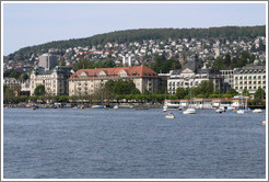 Utoquai, viewed from Z?richsee (Lake Z?rich).