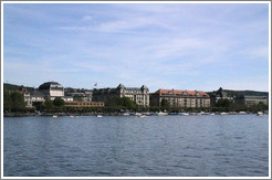 Utoquai, viewed from Z?richsee (Lake Z?rich).