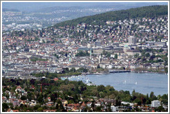 Z?rich, viewed from the mountaintop town of Felsenegg.