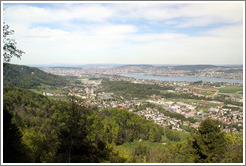 View to the north of Z?rich and suburbs.