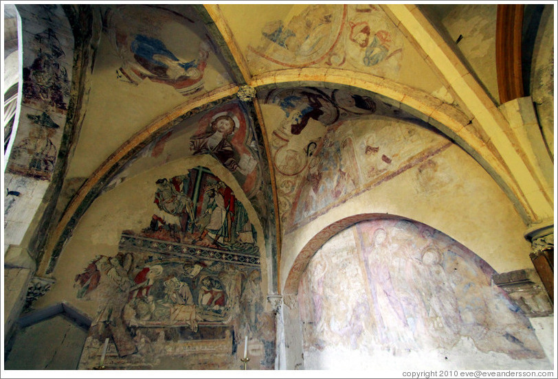 Holy Sepulchre Chapel, containing 12th- and 13th-century paintings of the Passion of Jesus Christ, Winchester Cathedral.