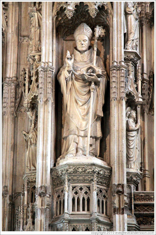statue (19thcentury), High Altar Winchester Cathedral. (Photo