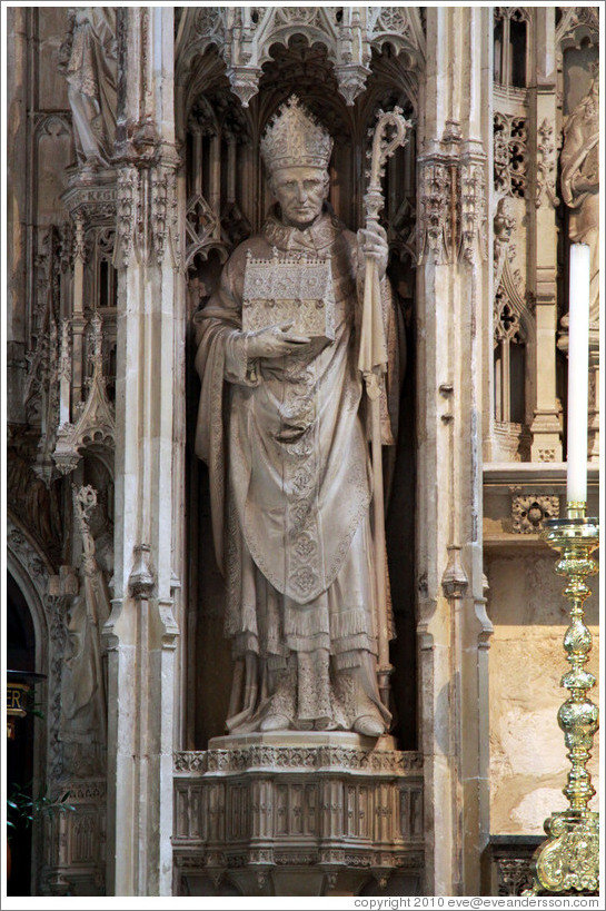 Bishop statue (19th-century), High Altar Winchester Cathedral.