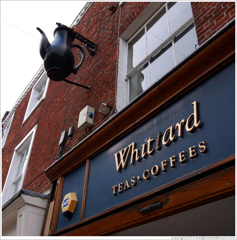 Whittard Teas Coffees, High St., Winchester city center.
