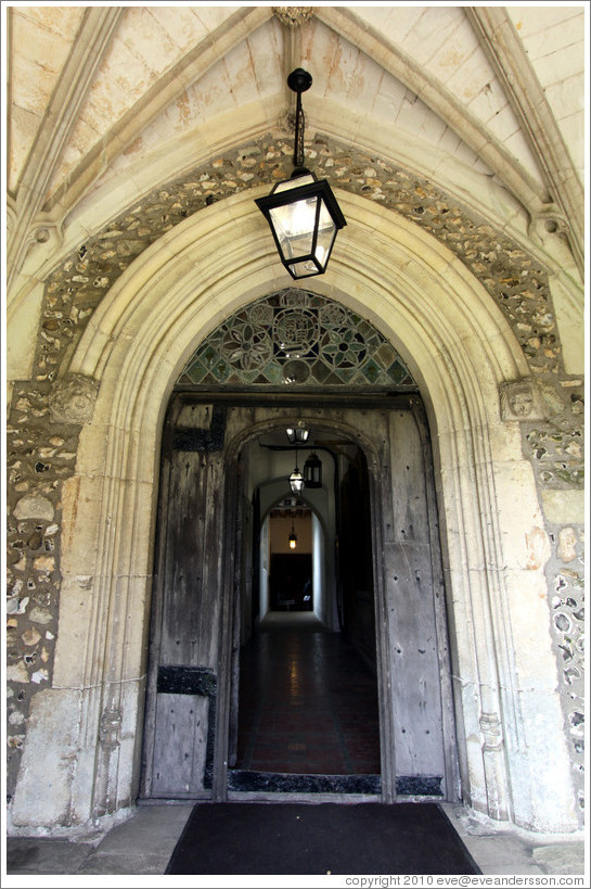 Doorway, Brethren's Hall, Hospital of St Cross.