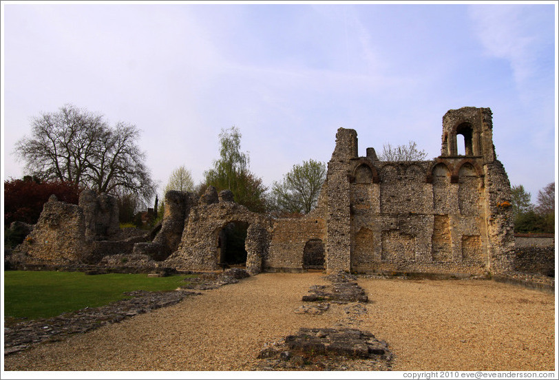 Remains of Wolvesey Castle, erected 1130-40.