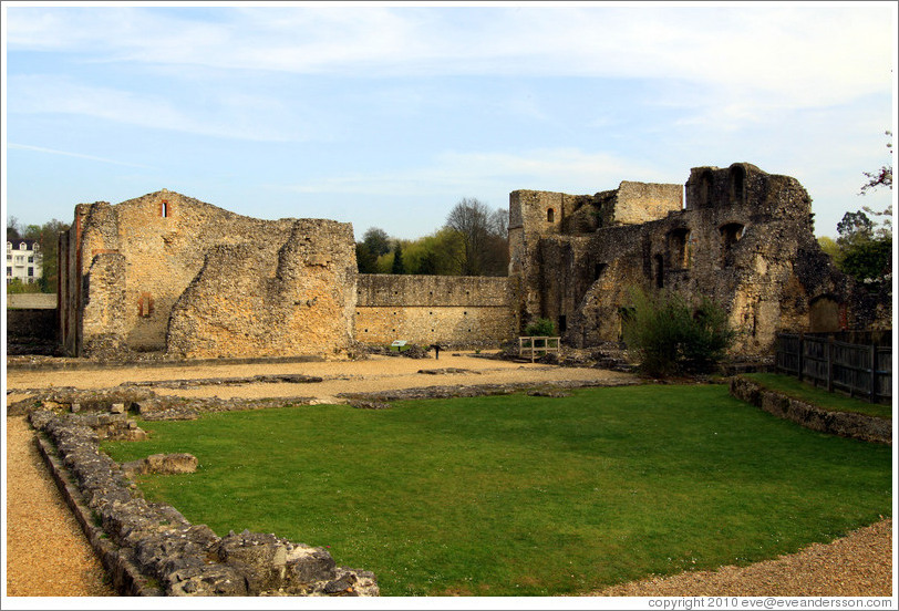 Remains of Wolvesey Castle, erected 1130-40.
