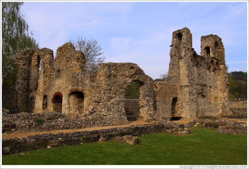 Remains of Wolvesey Castle, erected 1130-40.