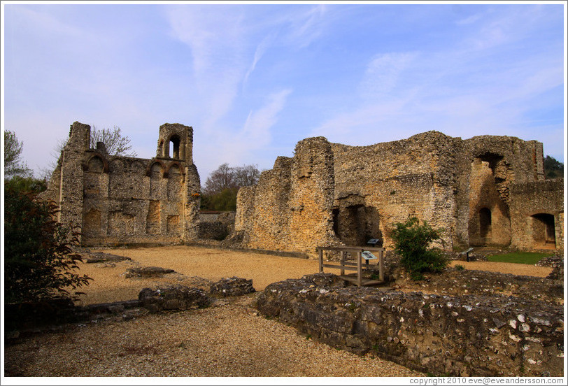 Remains of Wolvesey Castle, erected 1130-40.