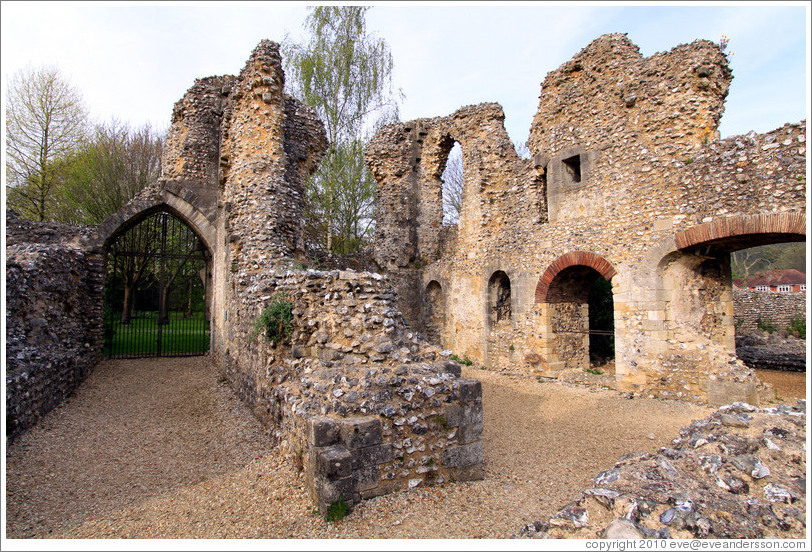 Remains of Wolvesey Castle, erected 1130-40.
