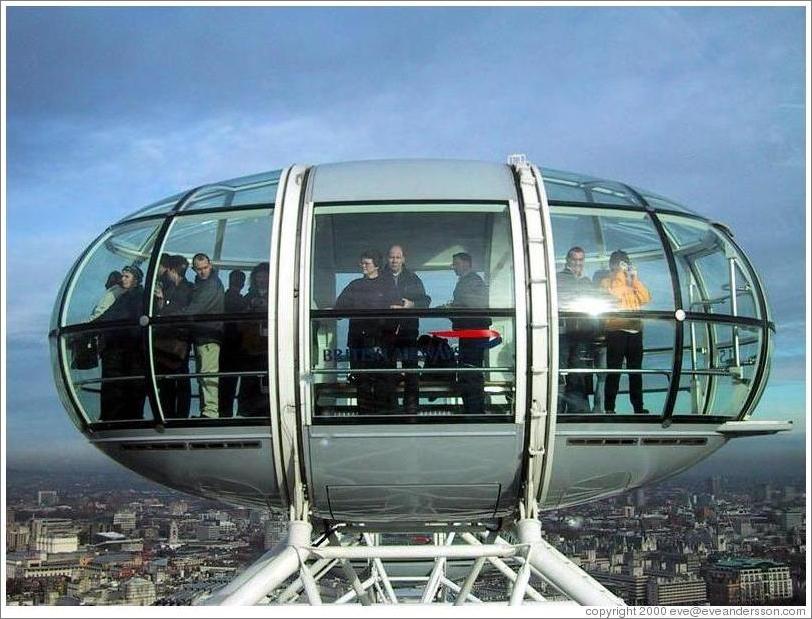 London Eye capsule.