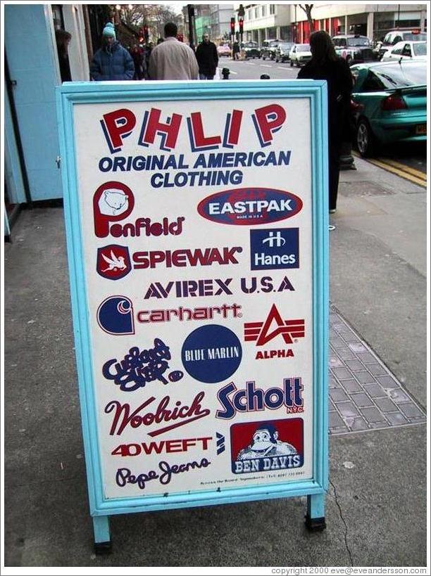 Phlip Original American Clothing.