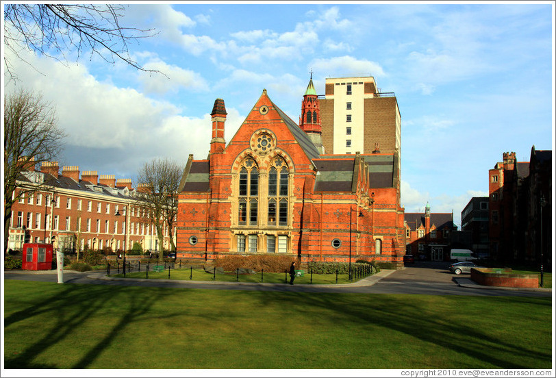 The building north of the Lanyon Building, Queen's University.