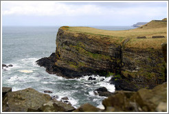 Sea cliff viewed from Dunluce Castle.