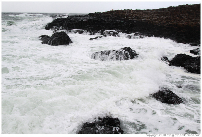 Rough waters, Giant's Causeway.