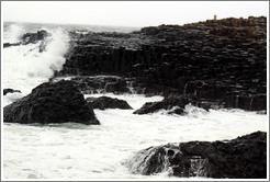 Rough waters, Giant's Causeway.