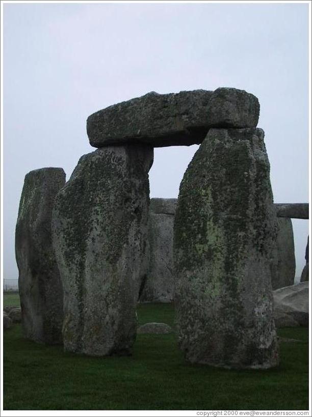 Stonehenge. Looks like a big mossy pi.