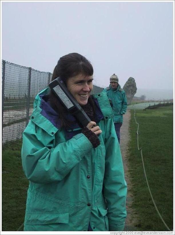 Tracey at Stonehenge.