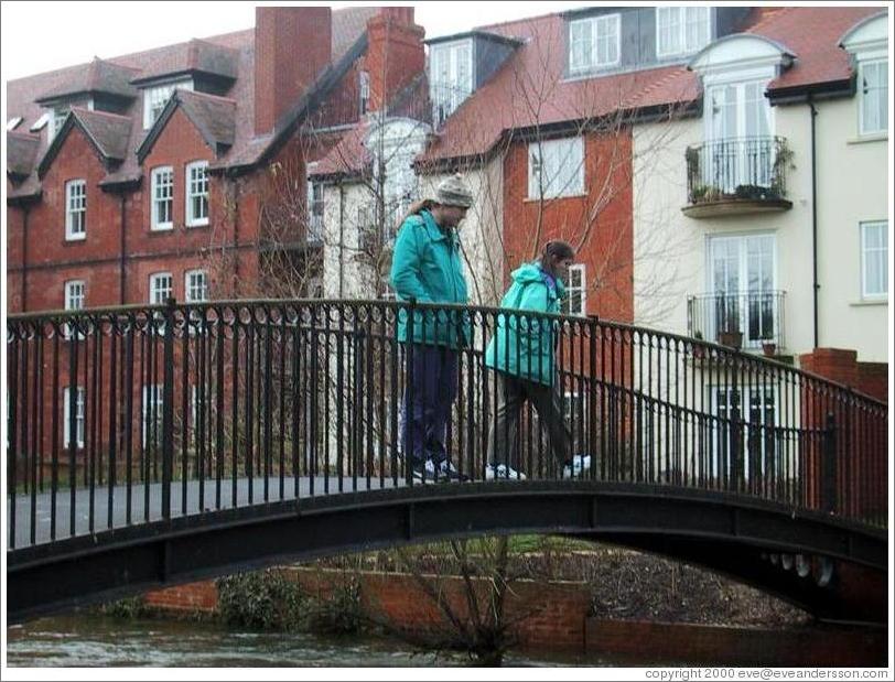 David and Tracey on bridge.