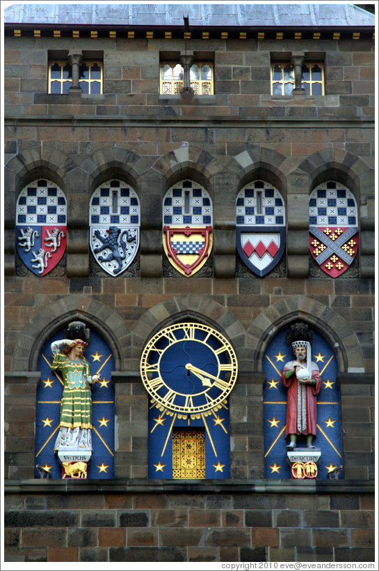 Detail, Clock Tower, Cardiff Castle.